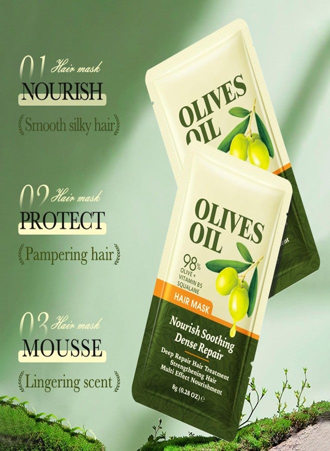 Grospe Olives Oil Hair Mask with 98% Olive+ Vitamin B5 and Squalane,Deep Repair Hair Treatment Strengthening Hair Multi Effect Nourishment Dense Repair - Image 3