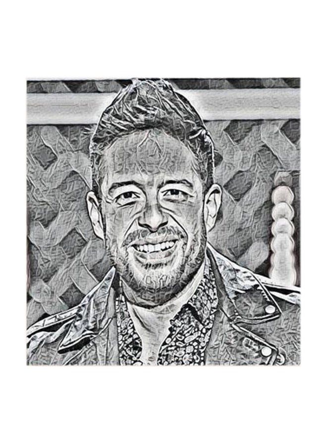 RYN Mohamed Hamaki MDF Wall Art Multicolour 30x30centimeter - Image 2