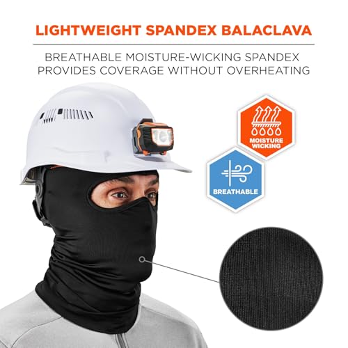 Ergodyne Mens Balaclava Face Mask, Black - Image 2