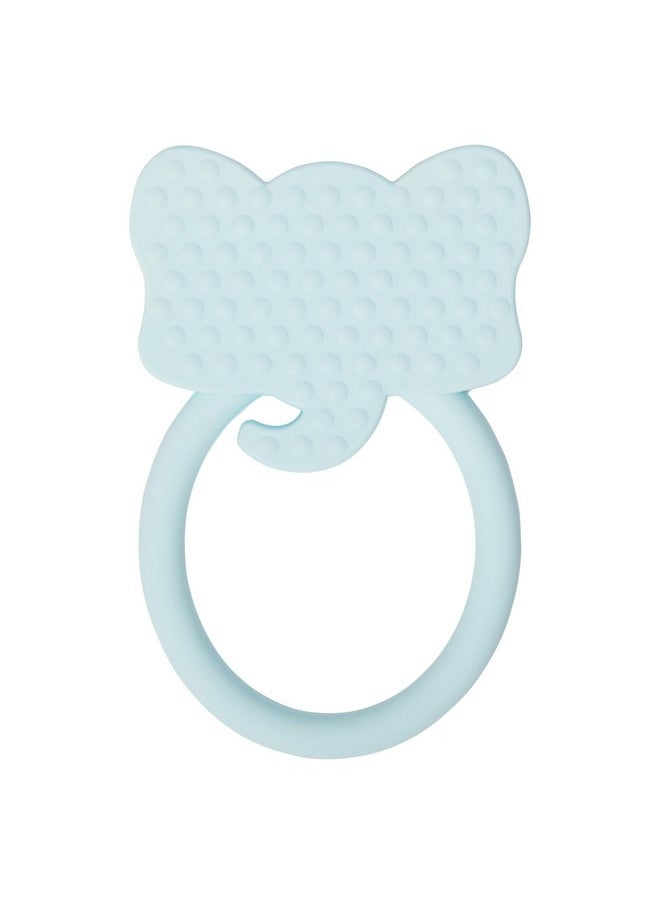 C.R. Gibson C.R. Gibson 100% Food Grade Silicone Elephant Baby Teether for Infants, 2.75" x 4.25", Multicolor  - Image 2