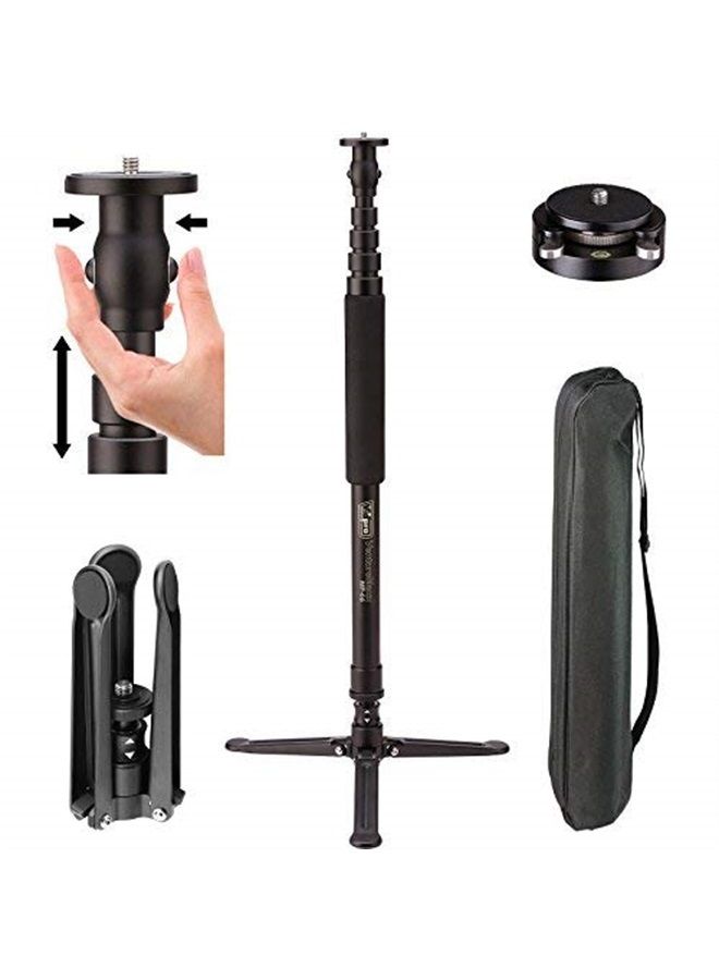Vidpro MP-66 VentureMaxx Series Professional 70-Inch Monopod with Air Lock - Lightweight Anodized Aluminum Camera Camcorder Support Stand Adjustable 5-Section with 3 Feet Base Includes Carrying Case - Image 1