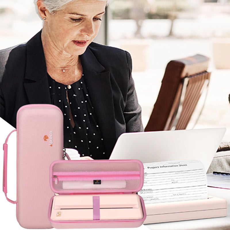 Aproca Pink Hard Storage Protective Case, for HPRT MT810 Portable Printers and Accessories - Image 4