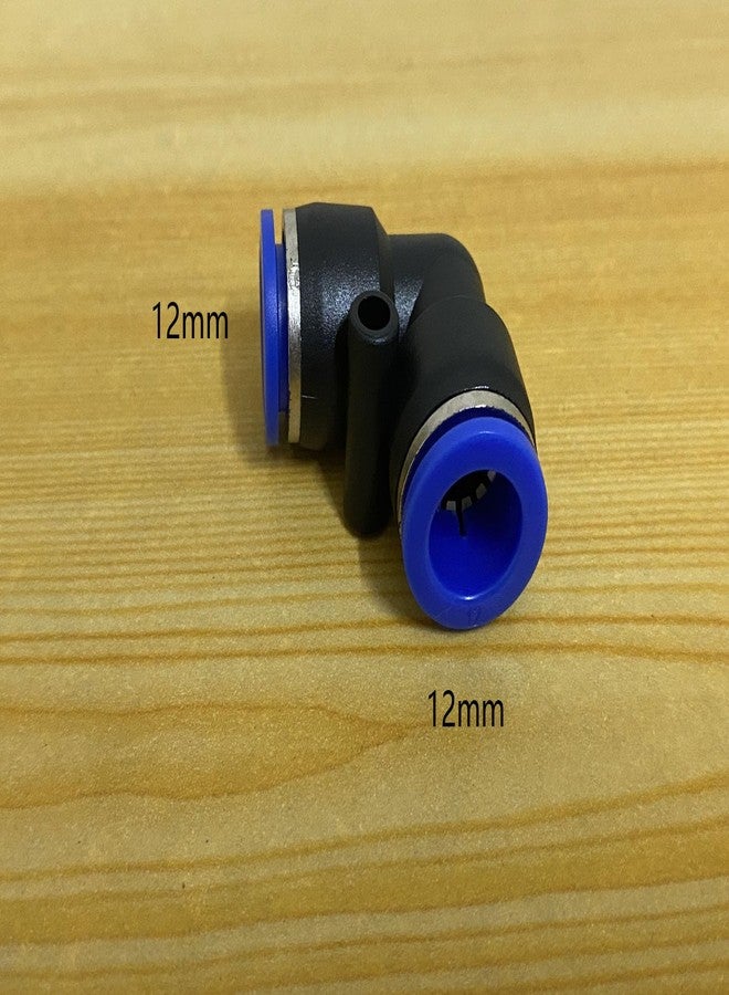ROZESAZZ 12mm Od Air Line Elbow Union, Push To Connect Air Fittings, Push Elbow Push Air Fitting (10 Pack) - Image 2