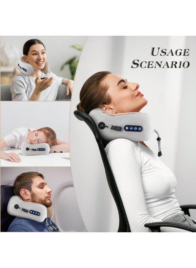 Wireless Electric Neck Massager – Portable U-Shaped Massage Cushion with Kneading Function – High-Precision Pain Relief for Home & Office - Image 4