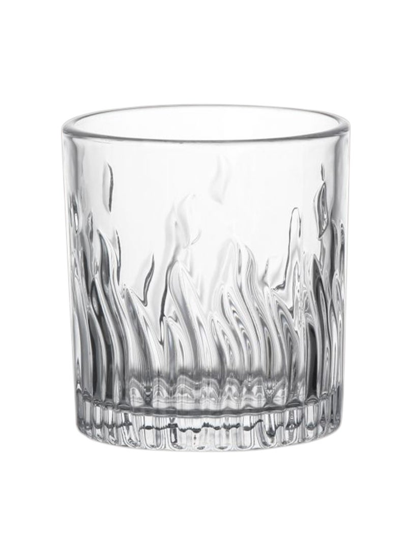 كويزين أرت طقم أكواب موجو القصيرة من كويزين آرت، 6 قطع - سعة 310 مل، أكواب شرب فاخرة بقاعدة سميكة - متينة، قابلة للتكديس، أدوات زجاجية للويسكي والكوكتيلات والعصائر والماء - Image 3