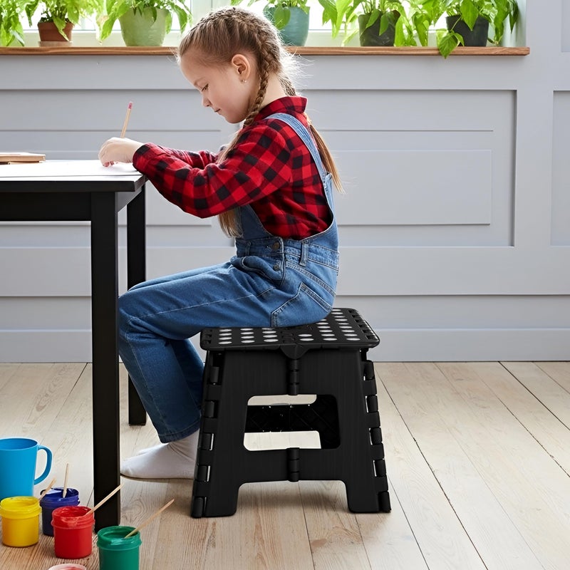 Utopia Home Folding Step Stool with Handle â€“ 9 Inch Anti Slip Collapsible Stool â€“ Holds Up to 300 lbs â€“ Sturdy Plastic Step Stool Foldable for Kitchen, Bathroom and Home Use (1-Pack, Purple) - Image 5
