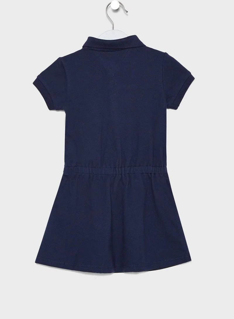 TOMMY HILFIGER Kids Stripe Panel Polo Dress