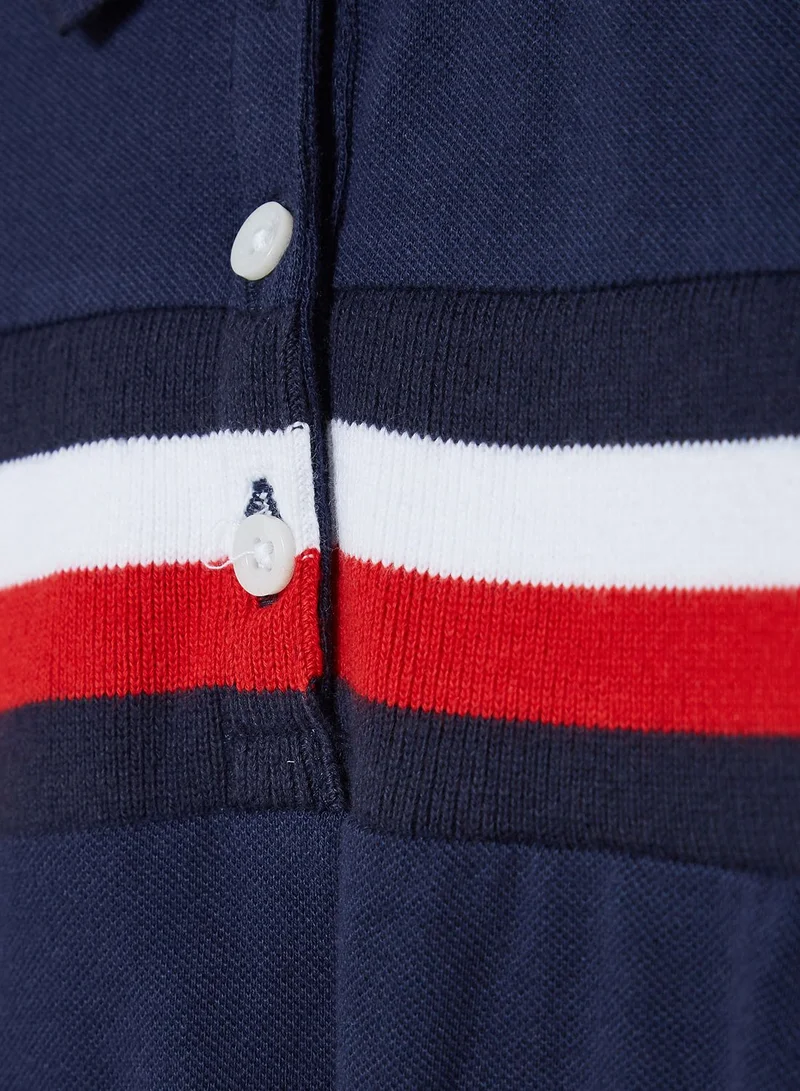 TOMMY HILFIGER Kids Stripe Panel Polo Dress