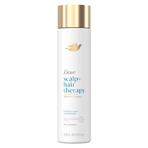 Dove Density Boost Hydrating Shampoo Scalp + Hair Therapy for Gentle Cleansing, with Vitamin B3, Zinc and 0% sulfates, 9.25 oz - Image 1
