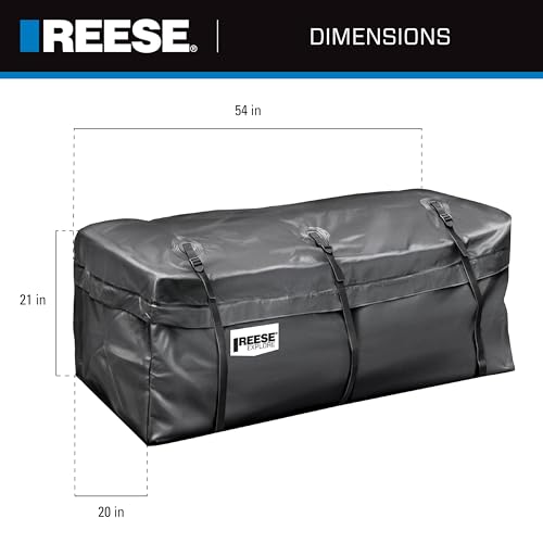 Reese حقيبة نقل البضائع المقاومة للمطر من ريس إكسبلور 1043000، سعة 13 قدم مكعب، 54 × 21 × 20 بوصة، تناسب معظم حوامل البضائع المثبتة على السحب - Image 2