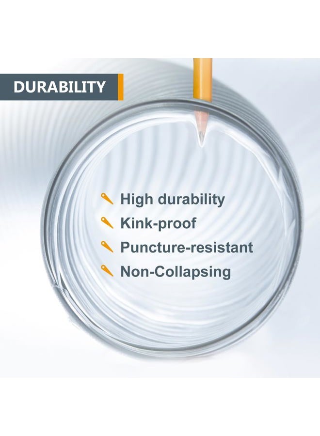 POWERTEC 70111 4" x 10' PVC Dust Collection Hose for Dust Collector for Woodworking and Shop Vacuum, 4 Inch Dust Collector Hose for Dust Collection Fittings - Image 3