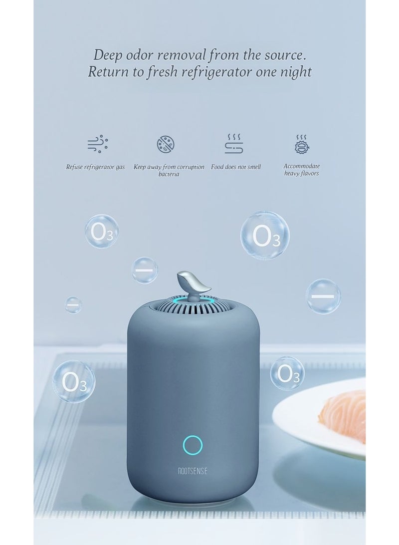 ROOTSENSE refrigerator odor eliminator ozone disinfection for refrigerator sterilization and odor removal for indoor use with long-lasting power and dual odor removal functions for household use. - Image 3