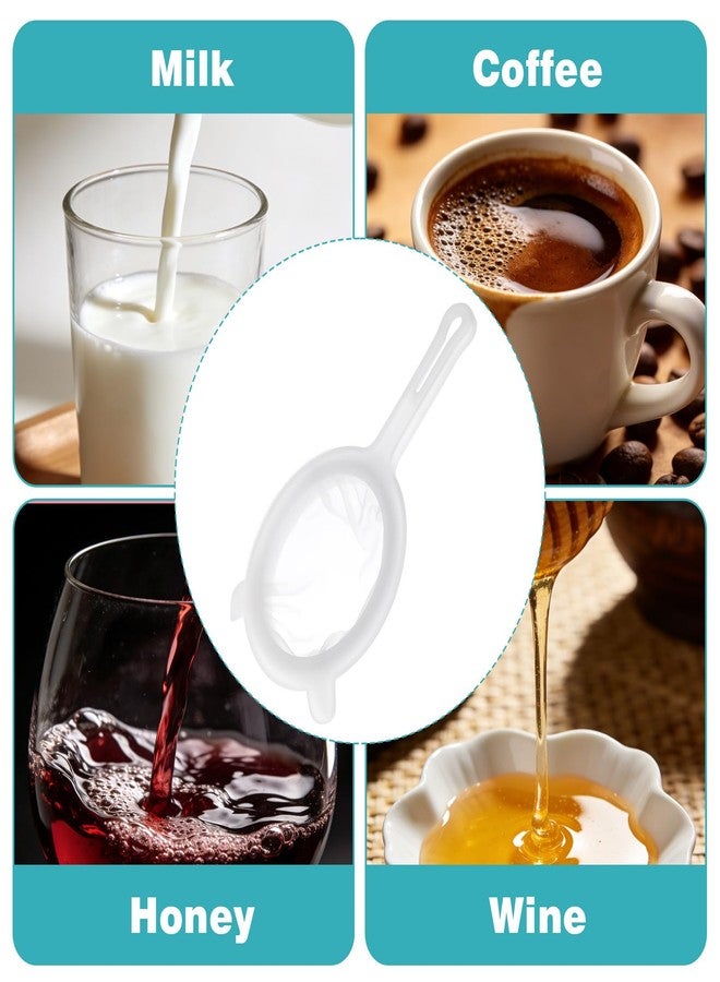 WJIAAA Ultra Fine Nylon Mesh Strainer, 80 Mesh Food Filter Sieve Colander with Plastic Handle for Kitchen Yogurt Juice Milk Honey - Image 5