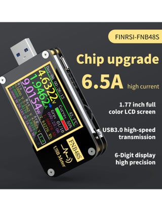 FNIRSI-FNB48 1.77 Inch Display Screen Voltmeter Ammeter Current Multifunction Mobile Phone Quick Recharging Tester Protocol Capacity Test Tool - pzsku/Z62F000D4DB26A3289699Z/45/1746810437/4a148264-1866-4570-8e42-86eb03765109