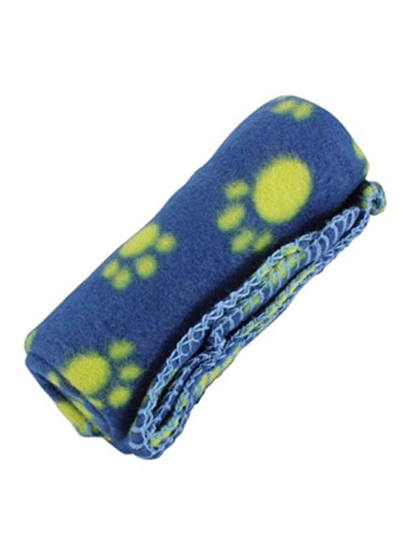 Pet Blanket Cushion Dog Cat Fleece Blankets Pet Sleep Mat Blue - Image 4