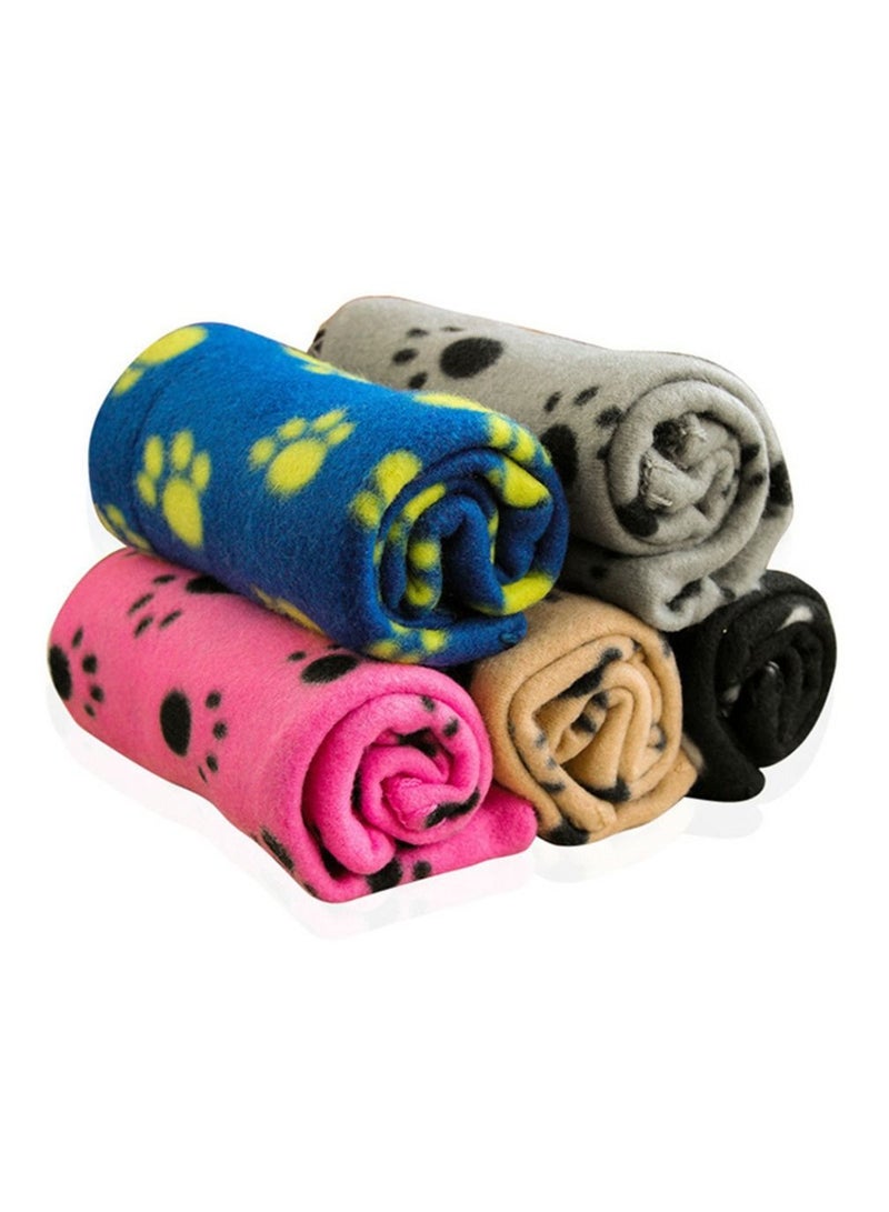 Pet Blanket Cushion Dog Cat Fleece Blankets Pet Sleep Mat Blue - Image 3