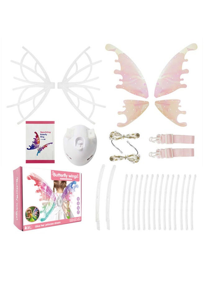 Generic - Children Girls Luminous Butterfly Electric Wings Toy Music Elf Wings Performance Costumes Wholesale-Color:National Tide Green Remote Control Watch [ordinary Battery]] - Image 1