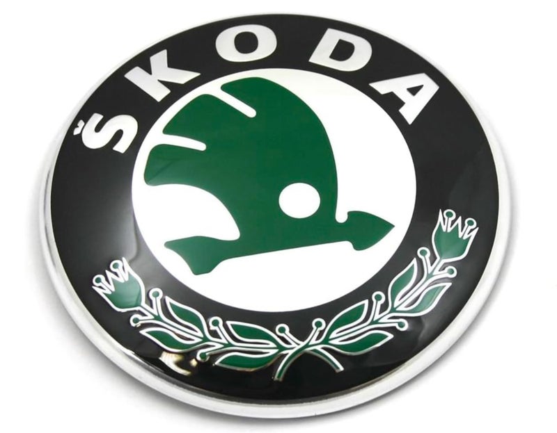 Skoda 3U0853621B MEL, emblem, logo, front bonnet badge - Image 1