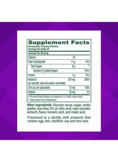 Vitafusion Power Zinc Gummy Vitamins, Strawberry Tangerine Flavored Immune Support (1), 90 Count  - Image 4
