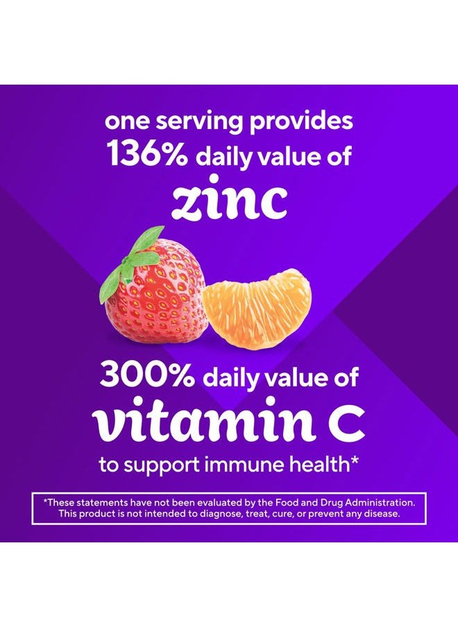 Vitafusion Power Zinc Gummy Vitamins, Strawberry Tangerine Flavored Immune Support (1), 90 Count  - Image 5