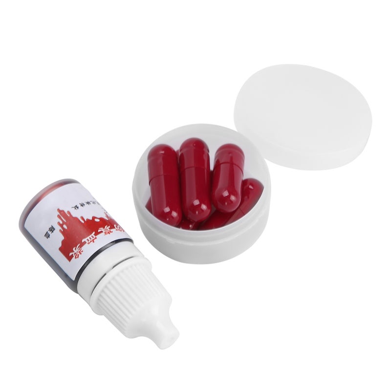 Fake Blood Capsules Halloween Makeup Blood Costume Cosplay Prop Party Trick Supplies - Image 5