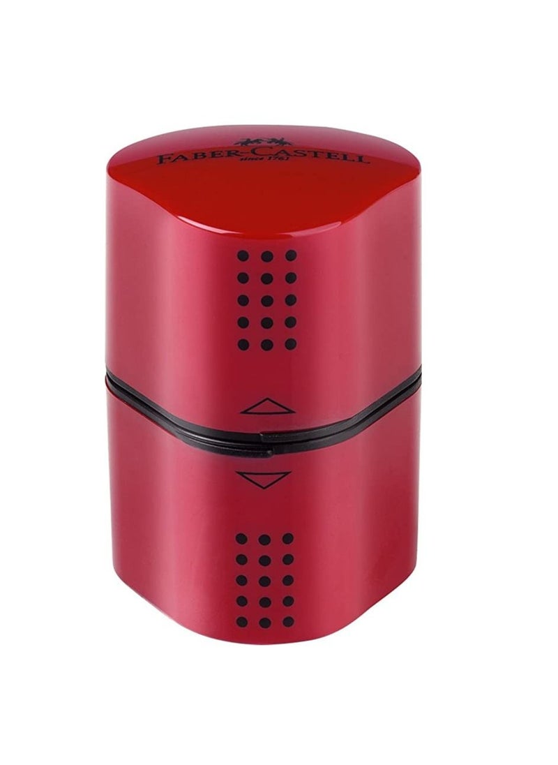 Faber-Castell trio 3 Hole Sharpener Assorted Colours 183801