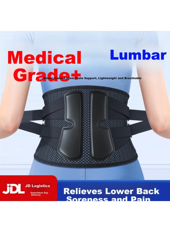 Propard Medical Grade Lumbar Support Belt Waist Brace For Lumbar Muscle Strain And Herniated Disc, Thin Breathable Waist Support For Men And Women XL - Image 1