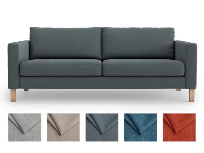 SNUG FIT KARLSTAD 3 SEAT NOT 2 SEAT SOFA COVER SLIPCOVER FOR THE IKEA KARLSTAD THREE SEAT SLIPCOVER REPLACEMENTDARK GREY LENGTH80
