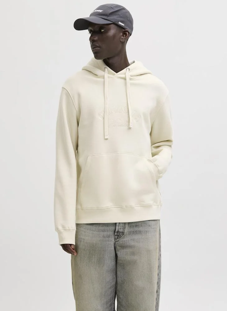 JACK & JONES Logo Regular Fit Pullover Hoodie