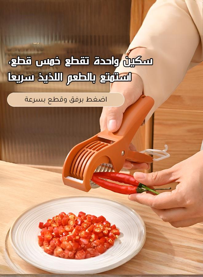 Effortless One-Second Vegetable Chopping | Portable Manual Kitchen Tool - Image 4