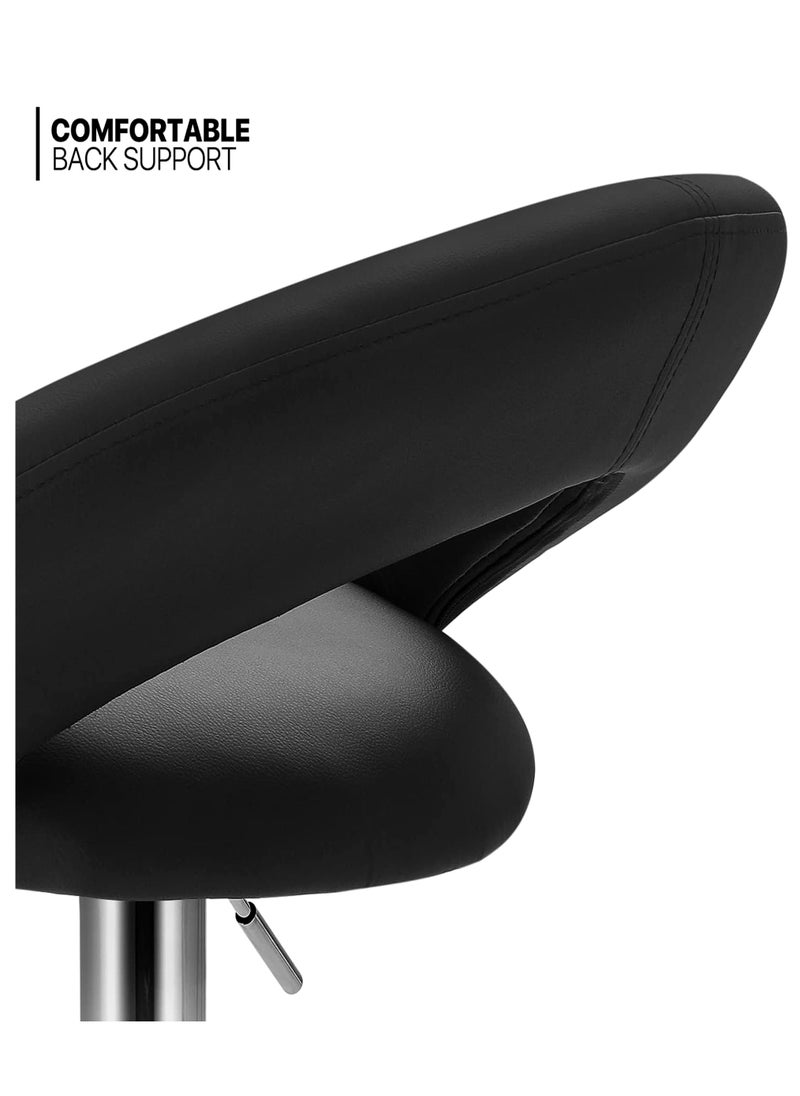 SET OF 2 Bar Stools Modern Counter Height Barstools Adjustable