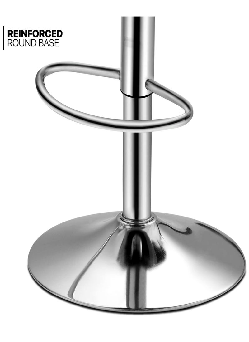 SET OF 2 Bar Stools Modern Counter Height Barstools Adjustable