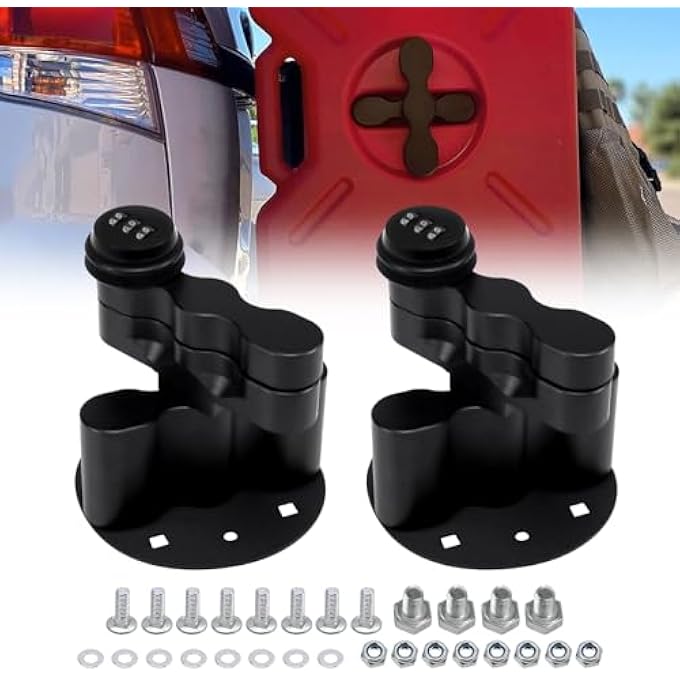 RYANSTAR RACING RX-DLX-PM Portable Key Lock without Key with Pack Mount Bracket Cargo Racks Double Locking Mount Compatible with Standard Pack Mount - Image 1