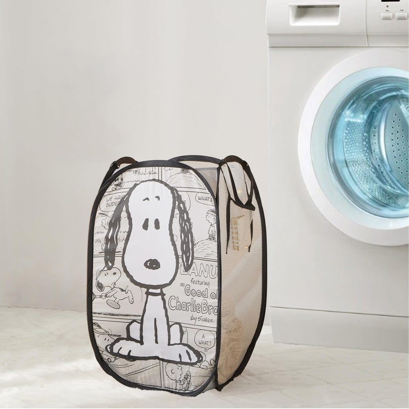 Idea Nuova Peanuts Snoopy Collapsible Laundry Basket, Lightweight Clothes Storage Organizer, Foldable Hamper for Bedroom & Playroom - Image 4