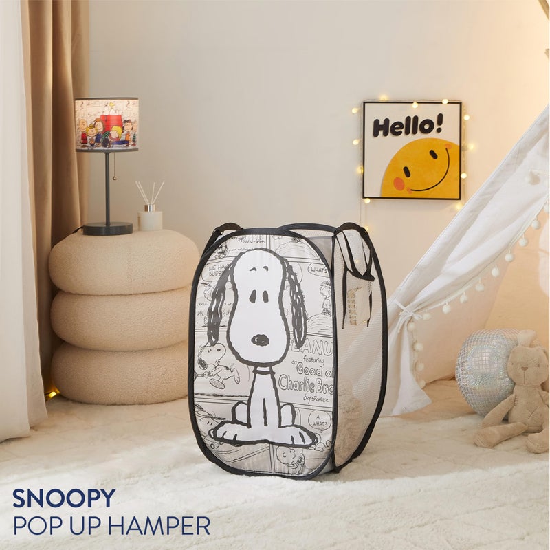 Idea Nuova Peanuts Snoopy Collapsible Laundry Basket, Lightweight Clothes Storage Organizer, Foldable Hamper for Bedroom & Playroom - Image 5