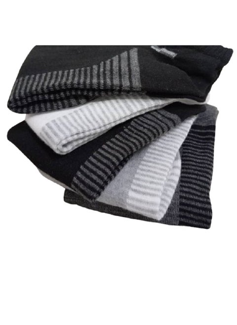 6 Pairs of Premium Cotton Socks: Men's 100% Cotton Low Cut Breathable Crew Socks, Casual Running Socks with Non-Slip Design, Perfect Combination of Comfort and Style for All Occasions