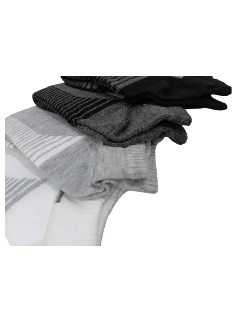 Generic - 6 Pairs of Premium Cotton Socks: Men's 100% Cotton Low Cut Breathable Crew Socks, Casual Running Socks with Non-Slip Design, Perfect Combination of Comfort and Style for All Occasions - Image 1