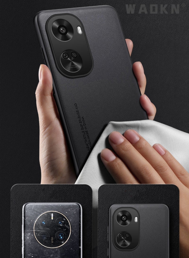 دبليو أيه أو كي أن كيس هاتف هواوي نوفا 10 SE 6.67 بوصة، مقاوم للخدش، غطاء عازل TPU رقيق جداً يمتص الصدمات مع حماية مرنة، هواوي نوفا 10 SE. كيس هاتف مرن رقيق مقاوم للخدش (أسود). - Image 4