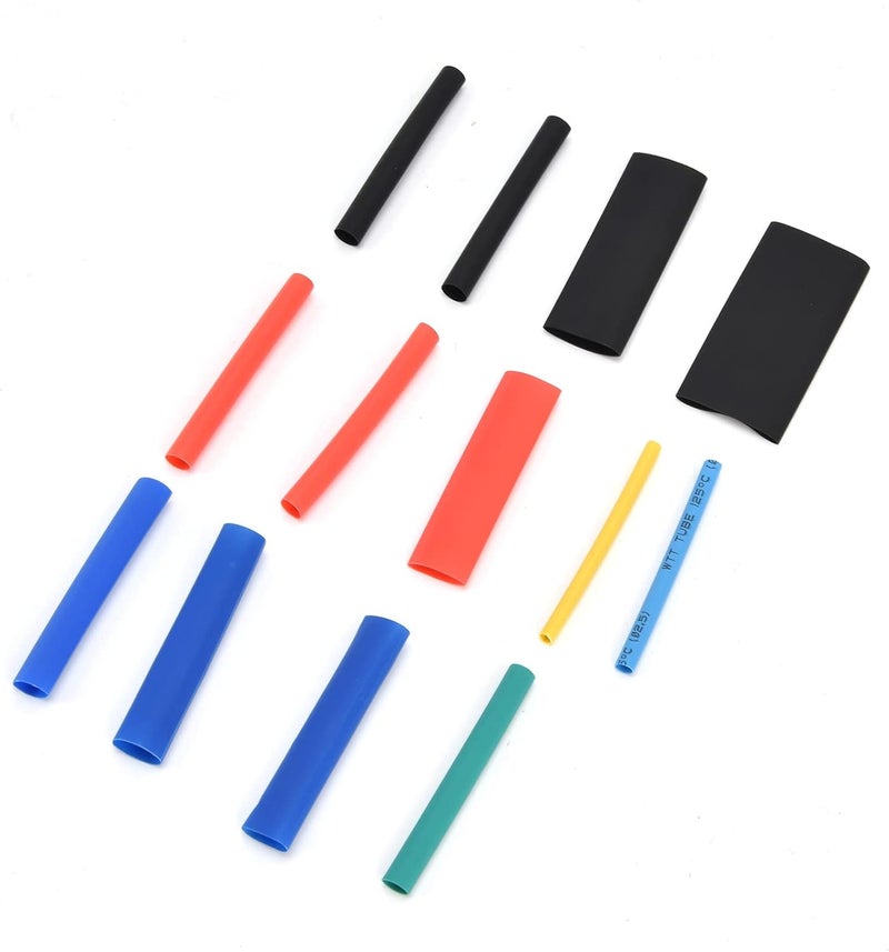 Heat Shrink Tubing Kit | 2:1 Shrink Ratio, 10.4Mpa Tensile Strength | PE Material for Wire Insulation/Cable Protection/Color Coding | 45mm Length, 84℃ Activation (560pcs box) - Image 3