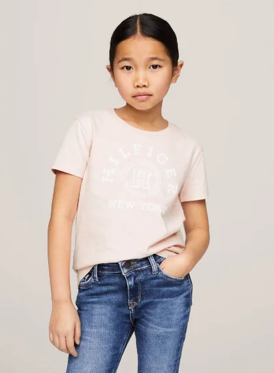 TOMMY HILFIGER Varsity Logo Featuring A Crew Neck T-Shirt