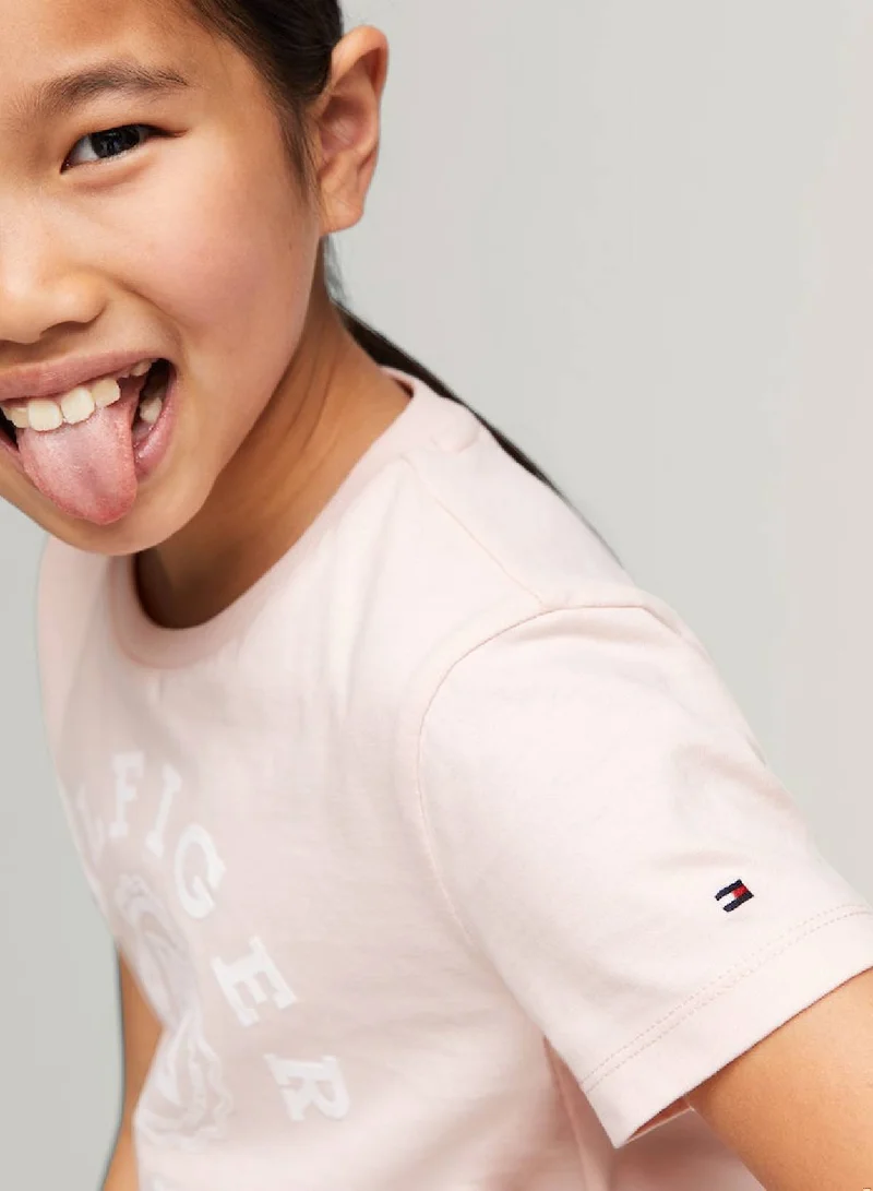 TOMMY HILFIGER Varsity Logo Featuring A Crew Neck T-Shirt