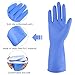 IUCGE Rubber gloves dishwashing 2 Pairs for KitchenCleaning gloves for household ReuseableMediumBlue - Image 4
