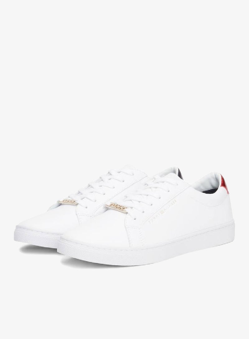 TOMMY HILFIGER Metallic Back Lace-Up Sneakers - Image 3