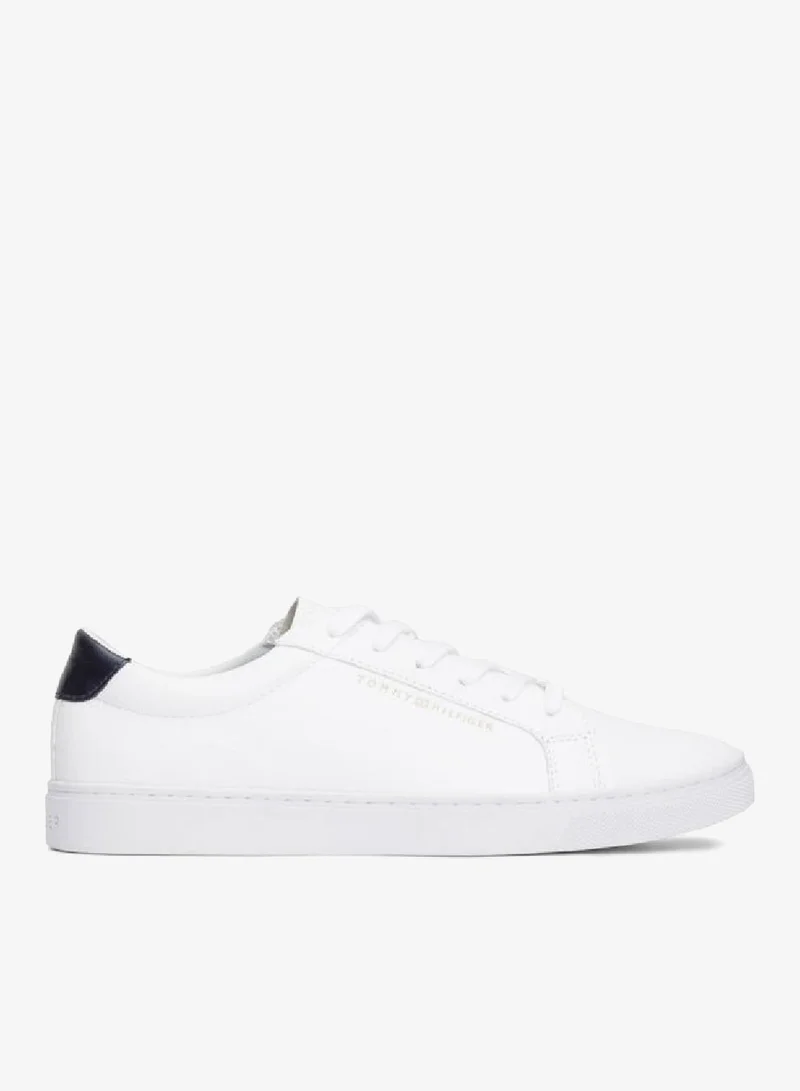 Metallic Back Lace-Up Sneakers