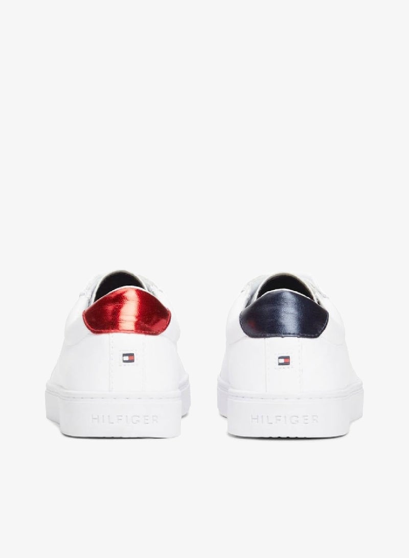 TOMMY HILFIGER Metallic Back Lace-Up Sneakers - Image 5