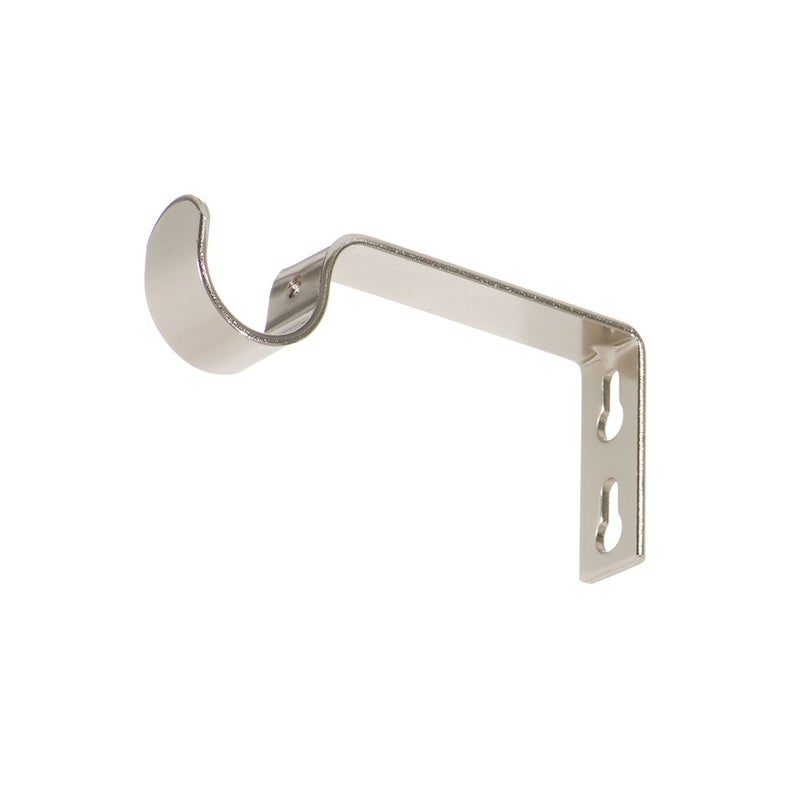 Ivilon دعامات Ivilon الثابتة لقضبان الستائر - لقضبان 7/8 أو 1 بوصة. مجموعة من قطعتين - نيكل مصقول - Image 2