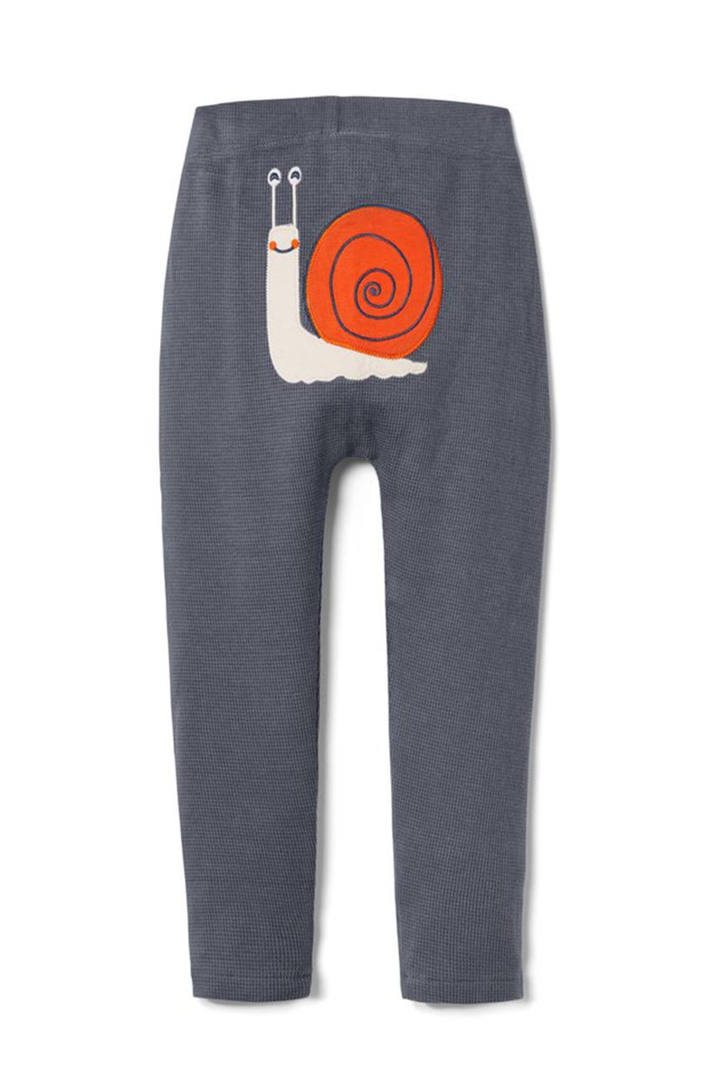 Tchibo Toddlers Boy Embroidered Pull On Pants, Slate Grey - Image 3