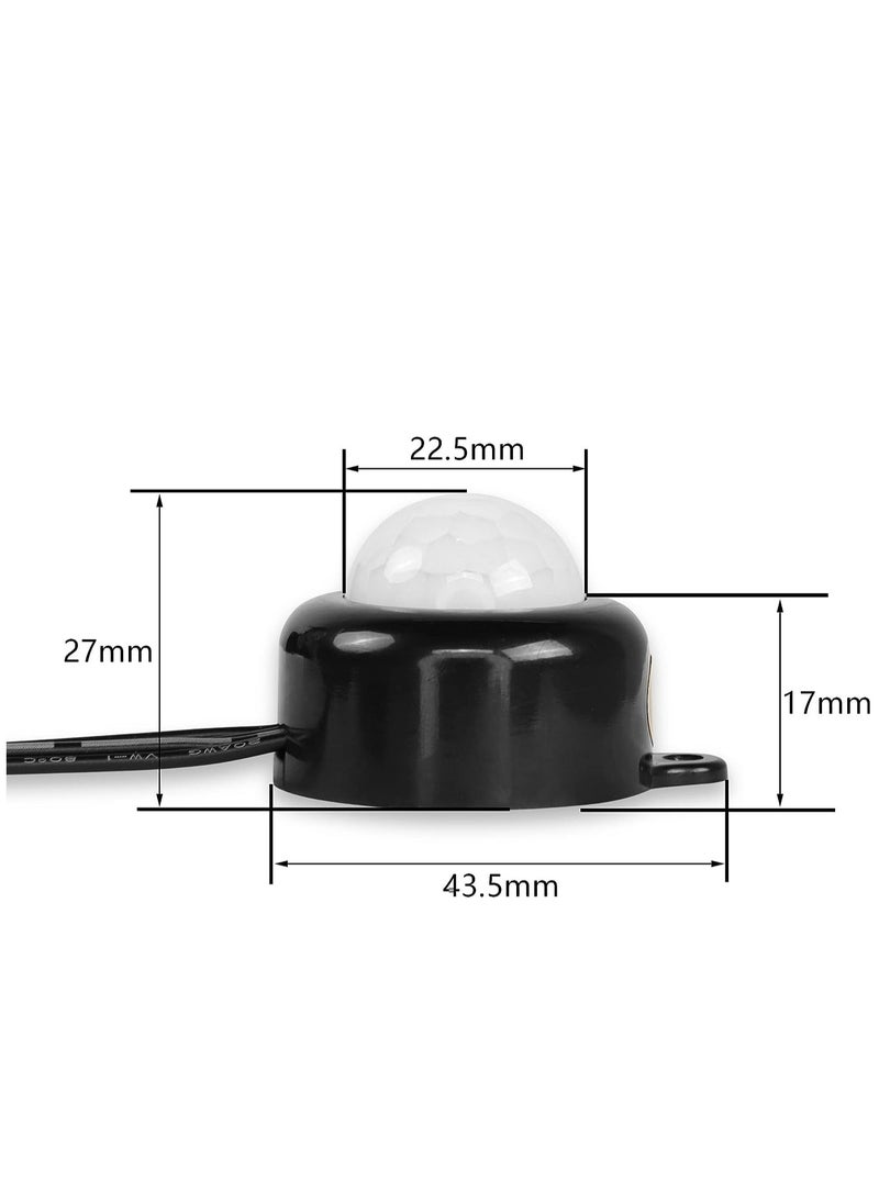 KASTWAVE - Mini PIR Motion Sensor Switch, with USB Interface Cable 2A PIR Infrared Motion Human Body Sensor Detector Switch Light Sensor Adjustable, for LED Strip - Image 1