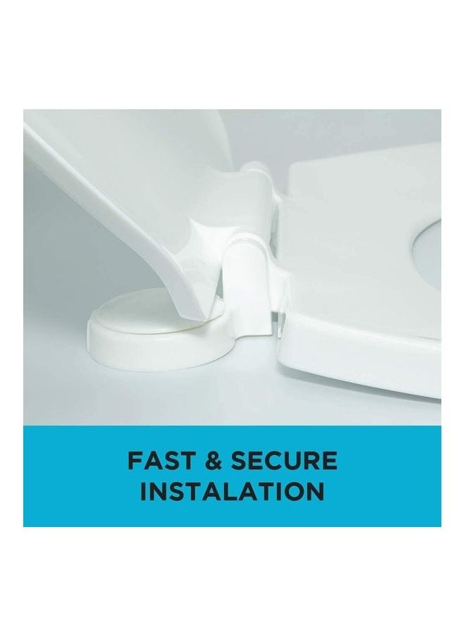 Generic Toilet Seat Lid Cover White 40x36cm  - Image 3