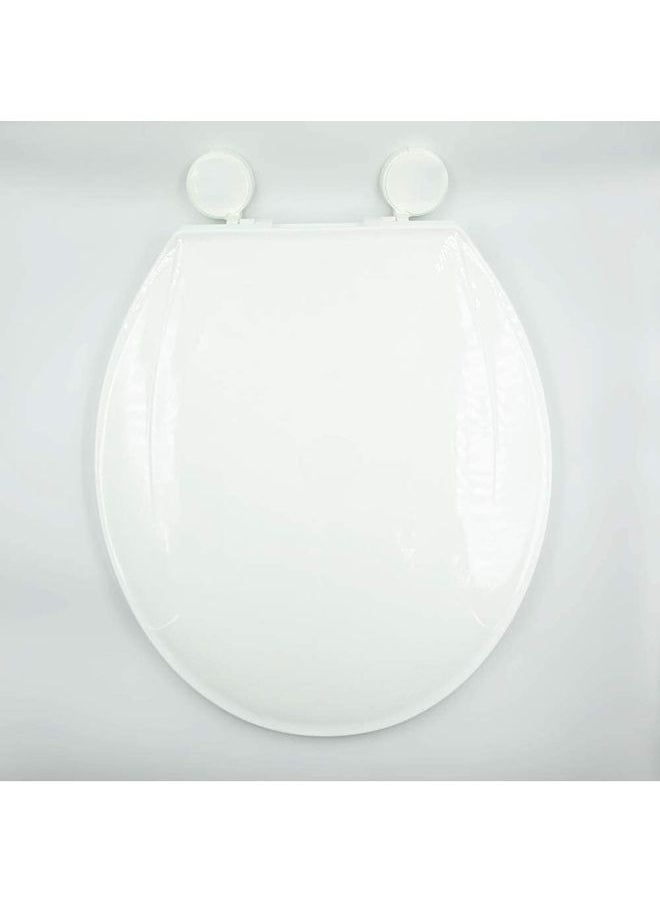 Generic Toilet Seat Lid Cover White 40x36cm  - Image 2